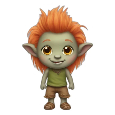cute troll doll sticker