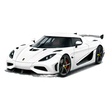 White koenigsegg gemera  sticker