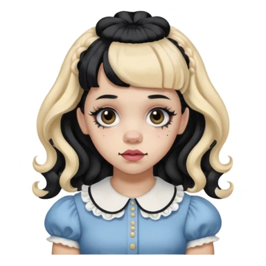 Melanie Martinez with split her sticker