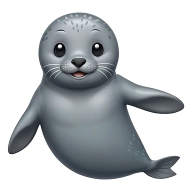 Detailed Ocean seal full body swimming and smiling  sticker