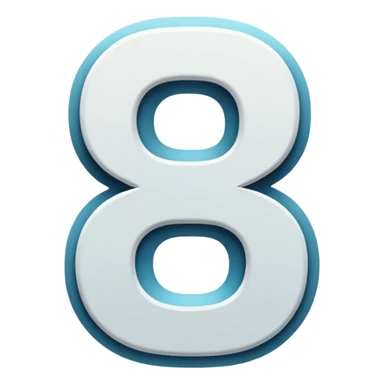 literally just the number 2, no background, nothing else, just the number 2 in normal white text sticker