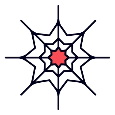 spider web sticker