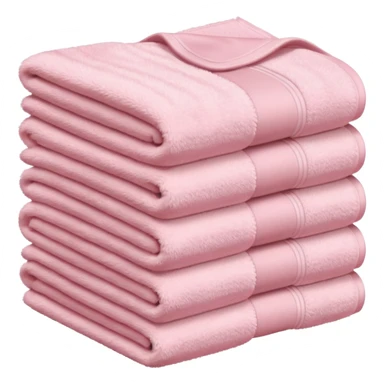 Light pink stacked towels sticker