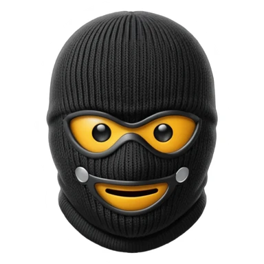 Ski mask sticker