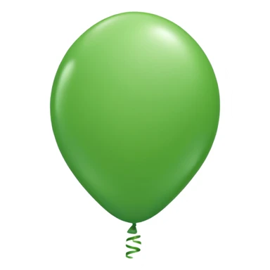 Green ballon sticker