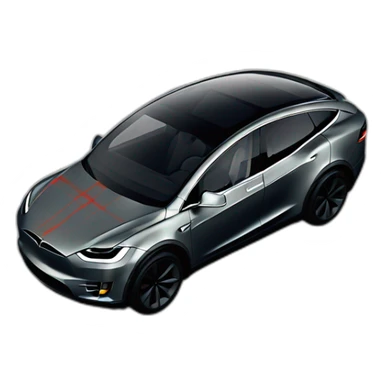 tesla model x plaid sticker