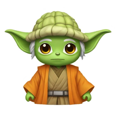 yoda con traje de goku sticker