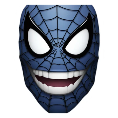 Spiderman half face venom sticker