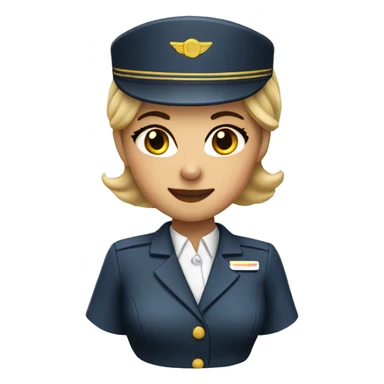 Stewardess sticker