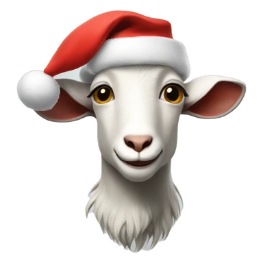 goat god in santa hat sticker