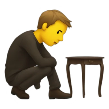 silouhette in distress sticker