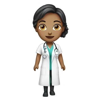 Female doctor with fair skin sticker
