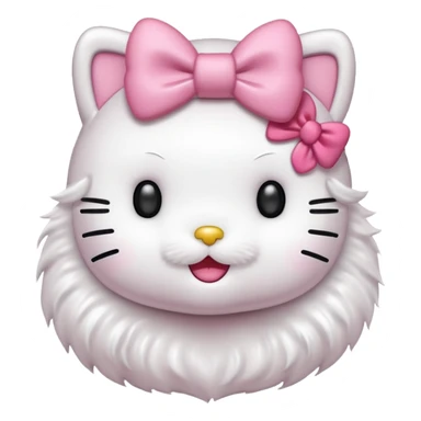 Hello kitty qui fait un bisous sticker