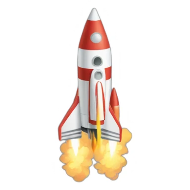 rocket launch angle smoke fire sticker