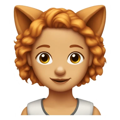 Ginger girl with an Australien Shepherd  sticker