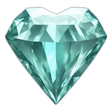 Diamond heart jewel sticker