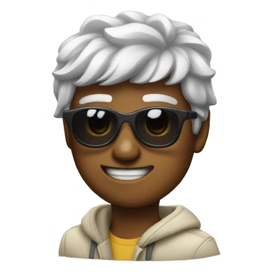 xiao with sun glasses  sticker