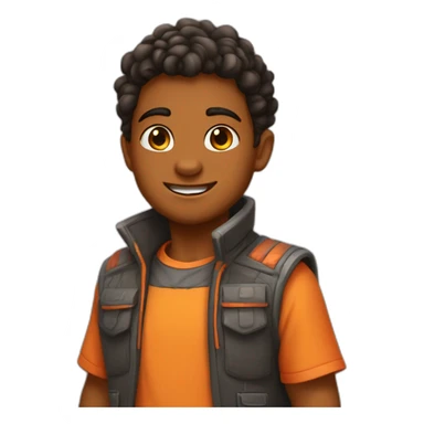 Shak boy and lava girl sticker