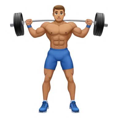 guy weighted lunges exercise sticker
