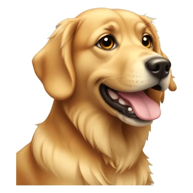Dog golden sticker
