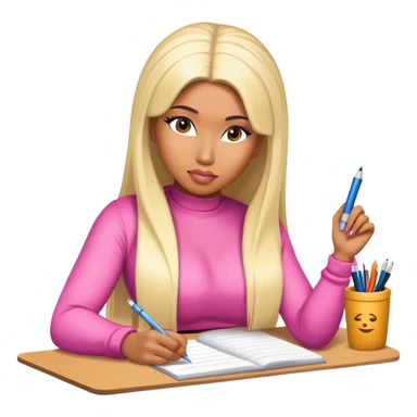 Nicki minaj writing sticker