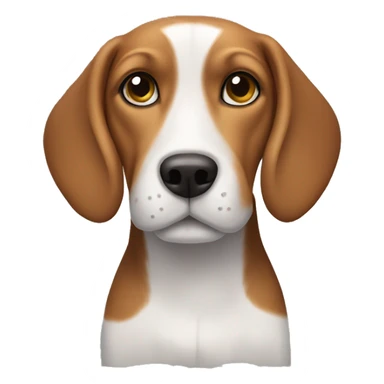 Beagle with curly hair  sticker
