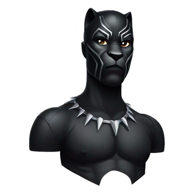Black panther with dots visible and aggressive face and eyes but mouth closed sticker