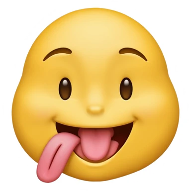 emoji face smiling with tongue touching nose sticker