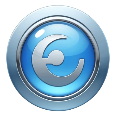 Emoji-style icon showing a browser window being copied or duplicated, with a subtle duplicate symbol or mirror effect, modern flat design, metallic and blue tones, no childish elements, high-tech and elegant look sticker