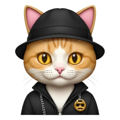 cat gangsta sticker
