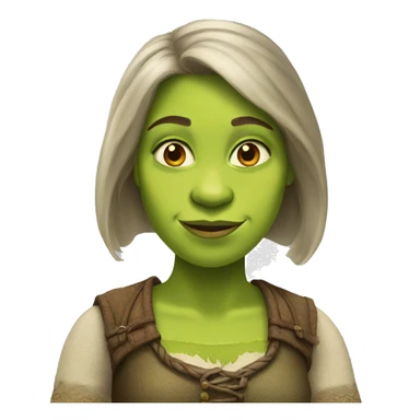 female Shrek sticker