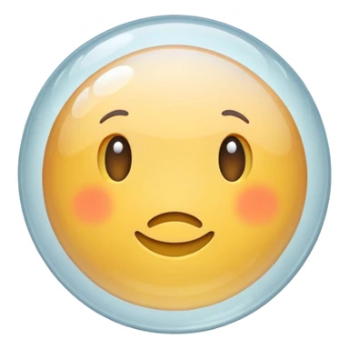 Clear singular bubble sticker