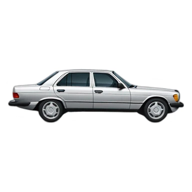 Mercedes SEL AmG with monoblock wheels sticker