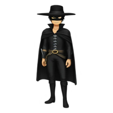 Zorro one piece sticker