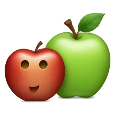 apple with polkadota sticker