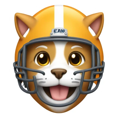  happy cat football helmet sticker