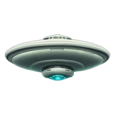 flying saucer with alien piloting sticker