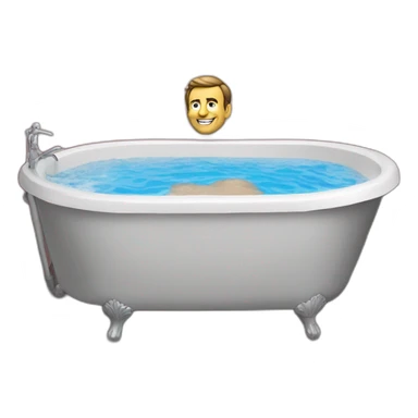 Macron dans une baignoire sticker