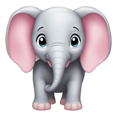 Dumbo pink sticker