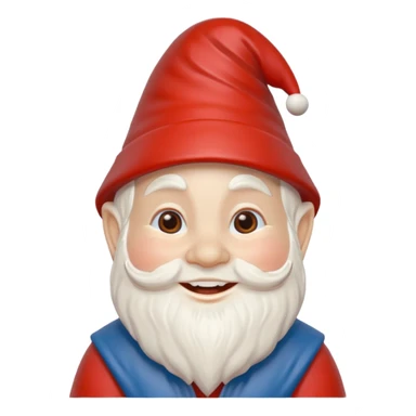 garden ornamental gnome red sticker