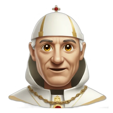 Pope bloody pixelated doom avatar sticker