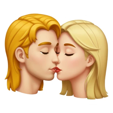 Two people kissing sticker