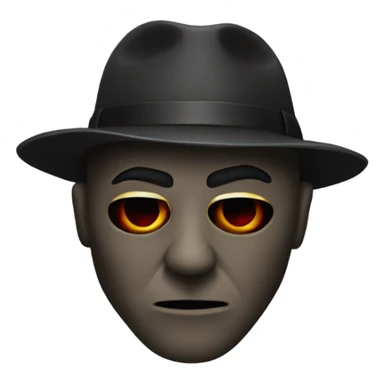 Gangster horror mask sticker