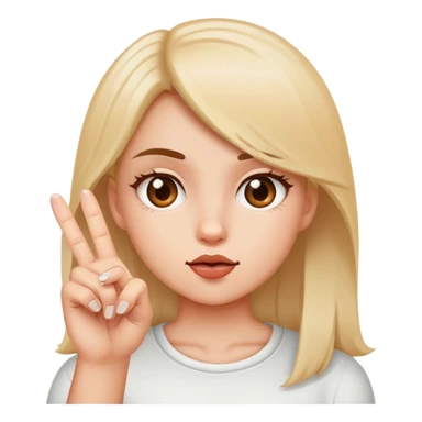 girl sticking her middle finger out ￼ sticker