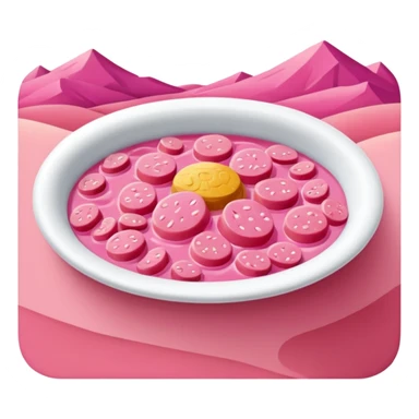 Matisse slop style pink SPAM art landscape sticker