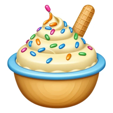 ice cream bowl  sticker