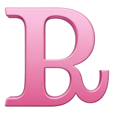 Lettre J de couleur rose sticker