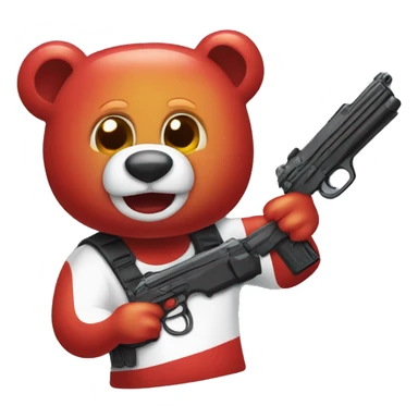Lethal shooter gummy bear  sticker