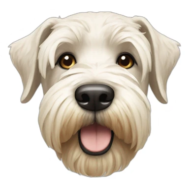 white wheatin terrier pale nose sticker