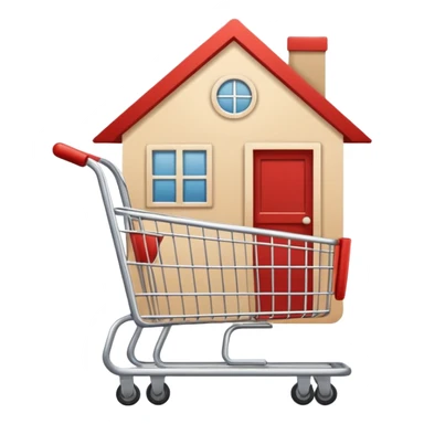 generate a emoji for my app for -home, account, cart, and tag. Note that use only lines without background sticker